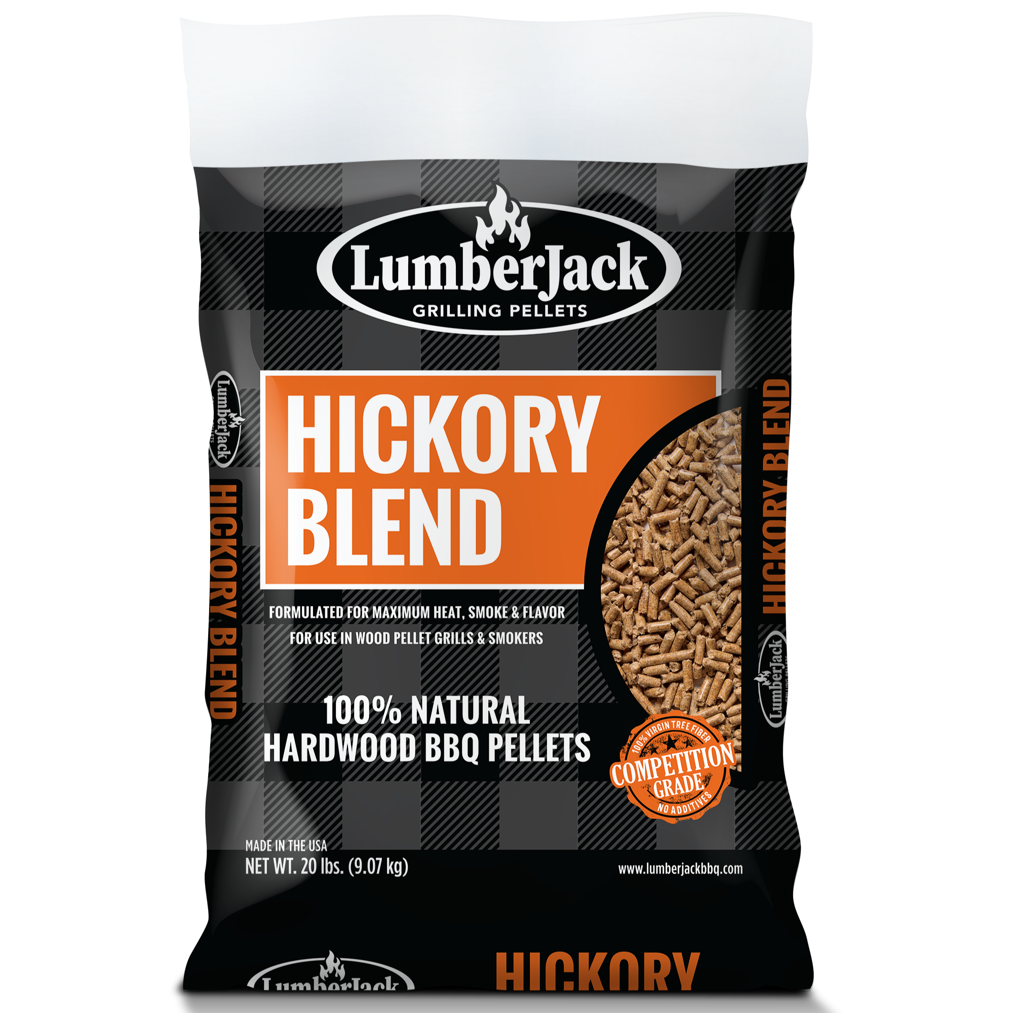 Hickory Blend BBQ Grilling Pellets Lumber Jack Grilling Pellets