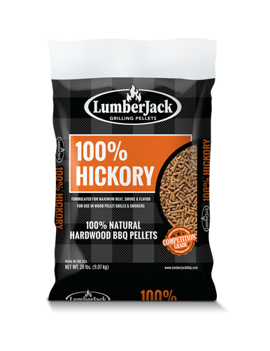 100% Hickory BBQ Grilling Pellets